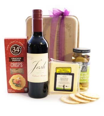 GOURMET GIFTS AND RED WINE HAMPER